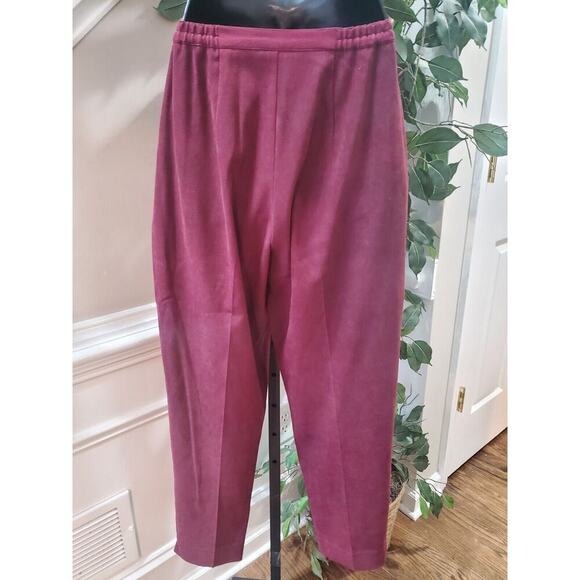 First Option Womens Maroon Single Breasted Four Button 2 Piece Pants & Coat MP - Picture 6 of 12